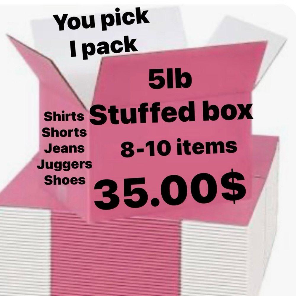 Live show 5lb stuffed box- you pick I pack